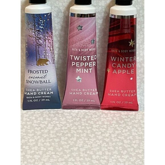 Bath and Body Works 3 Christmas Scented Shea Butter Hand Creams - 1 FL OZ Each - Picture 3 of 7